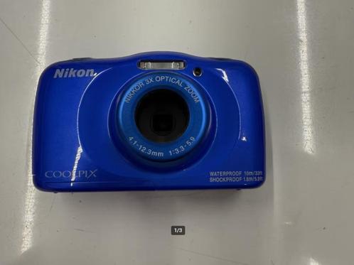 Nikon W100 Blauw, Audio, Tv en Foto, Fotocamera's Digitaal, Refurbished, Compact, Nikon, Geen optische zoom, Ophalen
