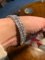 Mooie armband met strass steentjes, Overige materialen, Nieuw, Ophalen of Verzenden, Zilver
