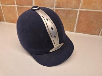 Paardrij cap, donkerblauw, maat 55 beschikbaar voor biedingen