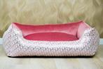 Luxe Handgemaakte Velvet Hondenmand | Dior Roze, Ophalen of Verzenden, Nieuw, Stof