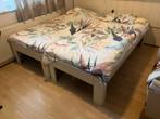 Twee Auping Auronde eenpersoonsbedden / ledikanten, Huis en Inrichting, Slaapkamer | Bedden, Ophalen, Gebruikt, 90 cm, Eenpersoons