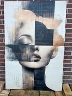 Canvas vrouw / abstract whow! €15,-, Ophalen, Nieuw