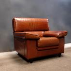 design fauteuil Baxter style, Ophalen, Bruin, Leer, Zo goed als nieuw