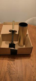 Hotbath Toiletborstel - geborsteld messing PVD, Ophalen of Verzenden, Nieuw, Overige kleuren, Overige typen