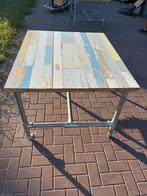 2 bijzondere/ unieke custom-made (vergader)tafels circulair, Ophalen, Gebruikt, Metaal, Vier personen