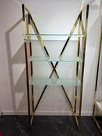 2x Vitrine kast goud, Huis en Inrichting, Ophalen of Verzenden, 25 tot 50 cm, Minder dan 100 cm