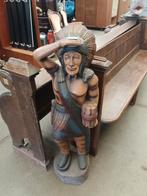 Houten Indiaan Beeld, Antiek en Kunst, Ophalen of Verzenden