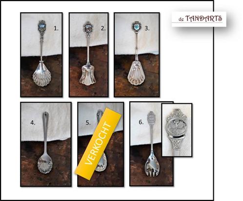 Verzilverde suikerschepjes @ € 1,= pst., Antiek en Kunst, Antiek | Bestek, Ophalen of Verzenden