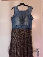 Denim & Luipaard Jurk - XL, Overige typen, Blauw, Maat 46/48 (XL) of groter, Ophalen of Verzenden