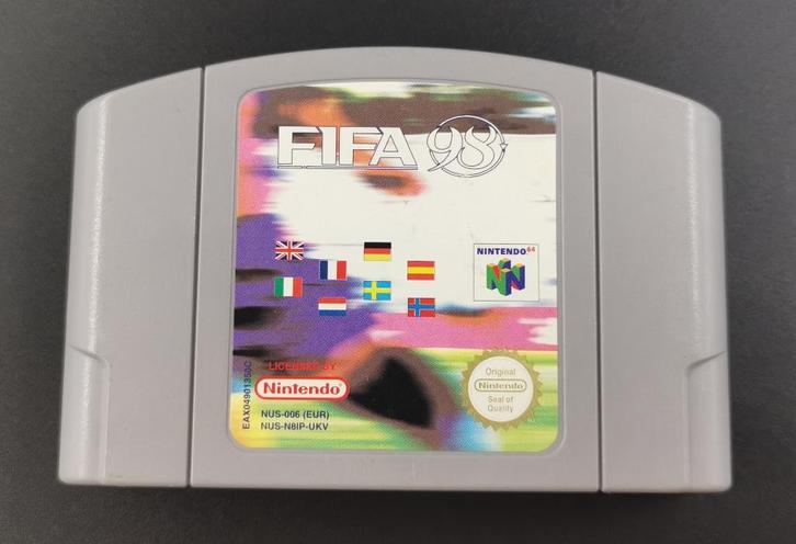 N64 Fifa 98 RTWC, Spelcomputers en Games, Games | Nintendo 64, Zo goed als nieuw, Sport, 1 speler, Vanaf 3 jaar, Ophalen of Verzenden