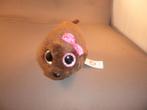 ty maggie hond bruin velours met roze glitter strikje en, Ophalen of Verzenden, Nieuw, Overige typen