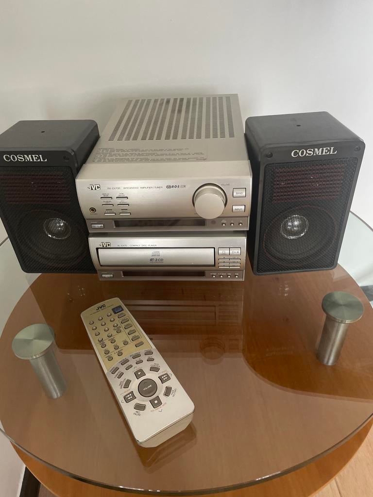 JVC Stereo Set met Cosmel 100W Speakers, Audio, Tv en Foto, Gebruikt, JVC, Cd-speler, Losse componenten