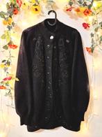 Ontzettend uniek vintage geborduurd angora wol vest/mantel, Ophalen of Verzenden, Zo goed als nieuw, Maat 46/48 (XL) of groter