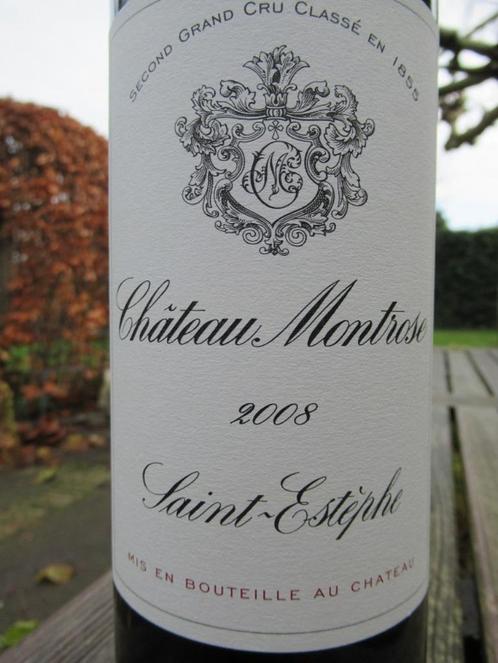 Chateau Montrose 2008 st Estephe 95 Parker, Verzamelen, Wijnen, Zo goed als nieuw, Rode wijn, Frankrijk, Vol, Ophalen of Verzenden