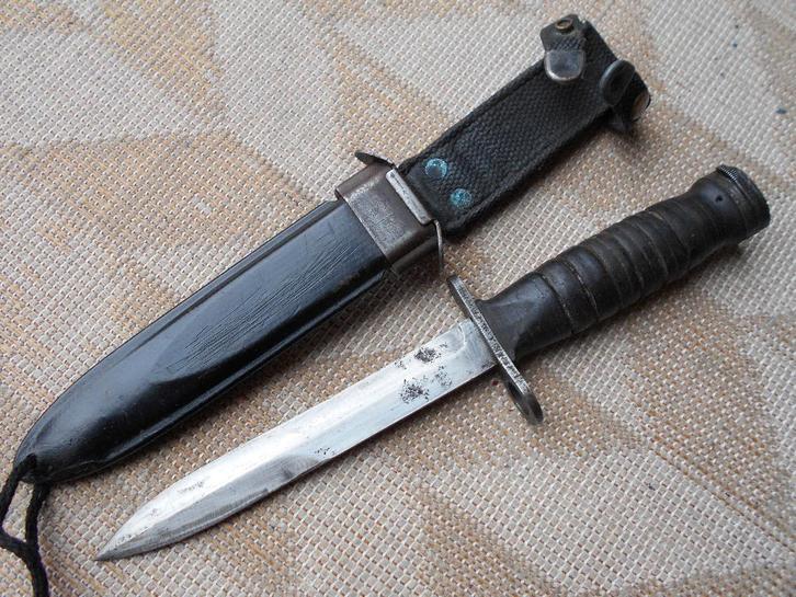 US M4 Karabijn bajonet dolk Mes sabel, Verzamelen, Militaria | Tweede Wereldoorlog, Marine, Mes of Dolk, Amerika, Ophalen of Verzenden