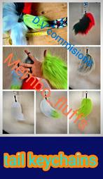 Furry fursona fursuit tail keychain commisions for sale, Ophalen of Verzenden, Nieuw
