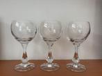 3 vintage wijnglazen van Bleikristall, Ophalen of Verzenden
