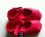 Dames pantoffels met klittenband mt 42 rood., Kleding | Dames, Schoenen, Ophalen of Verzenden, Zo goed als nieuw, Pantoffels of Sloffen
