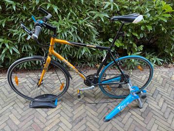 Giant Trainingsfiets met Tacx Fietstrainer beschikbaar voor biedingen