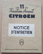 Citroën Traction Avant instructieboekje uit 1953, Ophalen of Verzenden