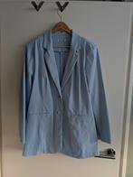 Nicolette Kluivert travelstof blazer. Maar XXL. Baby blauw., Ophalen of Verzenden, Zo goed als nieuw, Maat 46/48 (XL) of groter