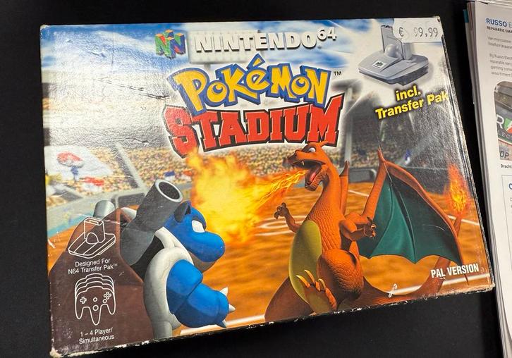 Pokemon Stadium N64 - Compleet met doos, Spelcomputers en Games, Games | Nintendo 64, Zo goed als nieuw, Overige genres, 1 speler