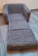 Vouwbare kinderfauteuil grijs pluche, Kinderen en Baby's, Ophalen, Gebruikt, Overige typen