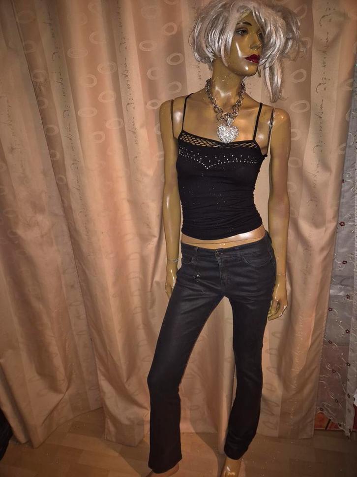 Prachtige IKKS Denim Maat 28, Kleding | Dames, Broeken en Pantalons, Zo goed als nieuw, Maat 36 (S), Blauw, Lang, Ophalen of Verzenden