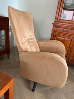 Twee relax fauteuils in beige kleur (los of gezamenlijk), Huis en Inrichting, Fauteuils, Ophalen, Gebruikt, 75 tot 100 cm, Stof