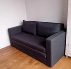 Stevige slaapbank, zeer schoon, met opbergvak, grijs, Huis en Inrichting, Ophalen, Tweepersoons, Zo goed als nieuw, Grijs