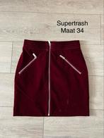 Supertrash rok, Verzenden, Zwart, Zo goed als nieuw, Maat 34 (XS) of kleiner