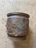 Oude Koperen Pot met Afbeeldingen, Ophalen of Verzenden, Koper