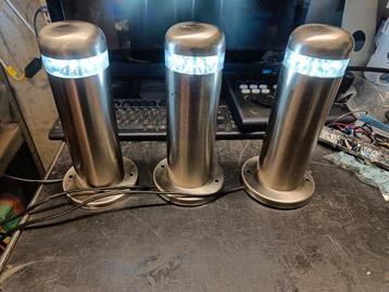 3x tuinlamp sokkel led  beschikbaar voor biedingen