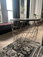 Grijze dekenmand / bijzettafel - 40cm, Huis en Inrichting, Tafels | Bijzettafels, Ophalen, Minder dan 45 cm, Minder dan 55 cm