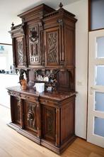 Antieke kast, mahonie, marmer blad., Ophalen