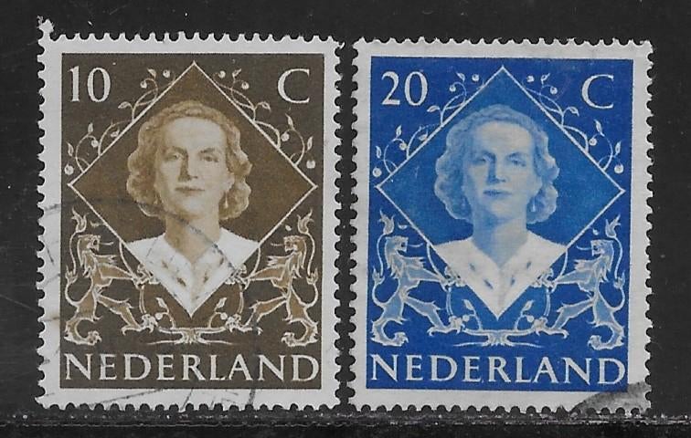 1948, Inhuldigingszegels Juliana [506-07] (K0803), Postzegels en Munten, Postzegels | Nederland, Ophalen of Verzenden