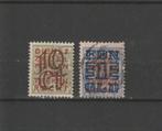 Nederland 1923, NVPH 132 t/m 133, Gestempeld., Postzegels en Munten, Postzegels | Nederland, Verzenden, T/m 1940, Gestempeld