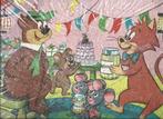 Complete Puzzel , jaren 60 , Yogi Beer & Jinks met Muizen, Verzenden, Meer dan 50 stukjes, Gebruikt