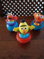 Sesamstraat Tuimelaar 3x Ernie,Bert,Elmo., Ophalen of Verzenden, Gebruikt, Overige typen