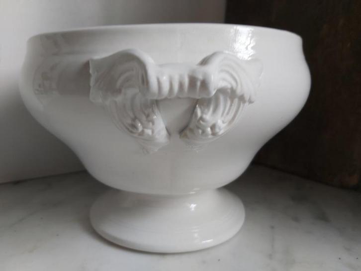 Prachtige oude franse soupiere/ soepterrine, mooie handvaten, Antiek en Kunst, Antiek | Servies los, Verzenden