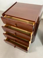 Vintage Moser Nachtkastjes Palissander Fineer, Huis en Inrichting, Minder dan 50 cm, Gebruikt, Vintage, 3 of 4 laden