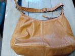 Camel kleurige handtas leer., Ophalen of Verzenden, Zo goed als nieuw, Bruin, Handtas