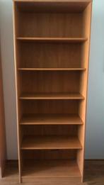 Boekenkast warm lichtbruin houtfinier 189x72x34cm (hxbxd), Ophalen, Met plank(en), Gebruikt, 50 tot 100 cm
