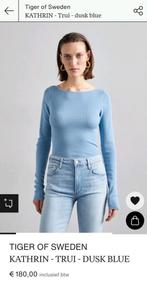 Tiger of Sweden licht blauwe wollen top met boothals maat S, Tiger of Sweden, Zo goed als nieuw, Maat 36 (S), Verzenden