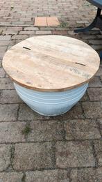 Ronde Salontafel met Opbergruimte, Ophalen, 50 tot 100 cm, Rond, 50 tot 100 cm