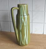 Scheurich 275-28 vintage vaas mat groen bamboe West-Germany, Huis en Inrichting, Woonaccessoires | Vazen, Gebruikt, Aardewerk of Porselein