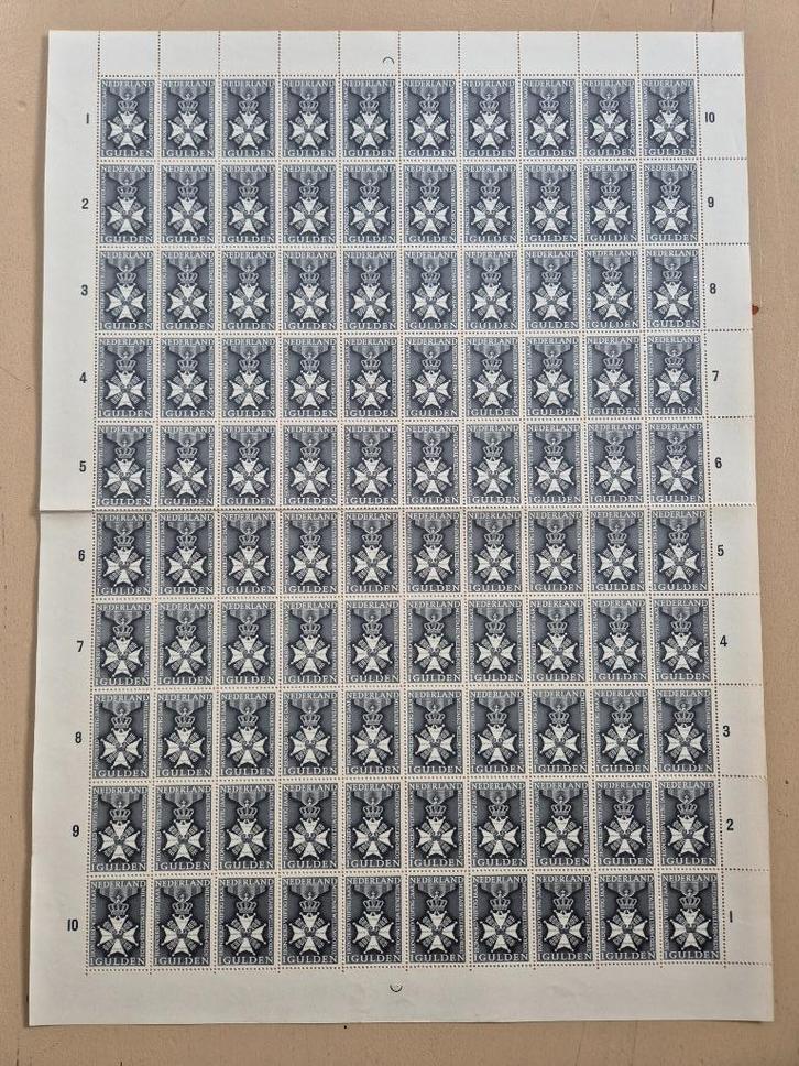 Compleet Vel (100x) NVPH 839 "Willemsorde" 1 Gulden 1965, Postzegels en Munten, Postzegels | Volle albums en Verzamelingen, Nederland