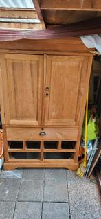 Teakhouten TV meubel met 6 laden T.E.A.B., Ophalen, Gebruikt, 50 tot 75 cm, Minder dan 100 cm