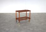 vintage sidetable | bijzettafel | trolley | Hundevad, Gebruikt, 100 tot 150 cm, Teakhout, Timbeije@hotmail.com