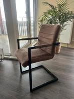 Eetkamerstoel bruin bekleed, Huis en Inrichting, Stoelen, Ophalen, Bruin, Zo goed als nieuw, Vier
